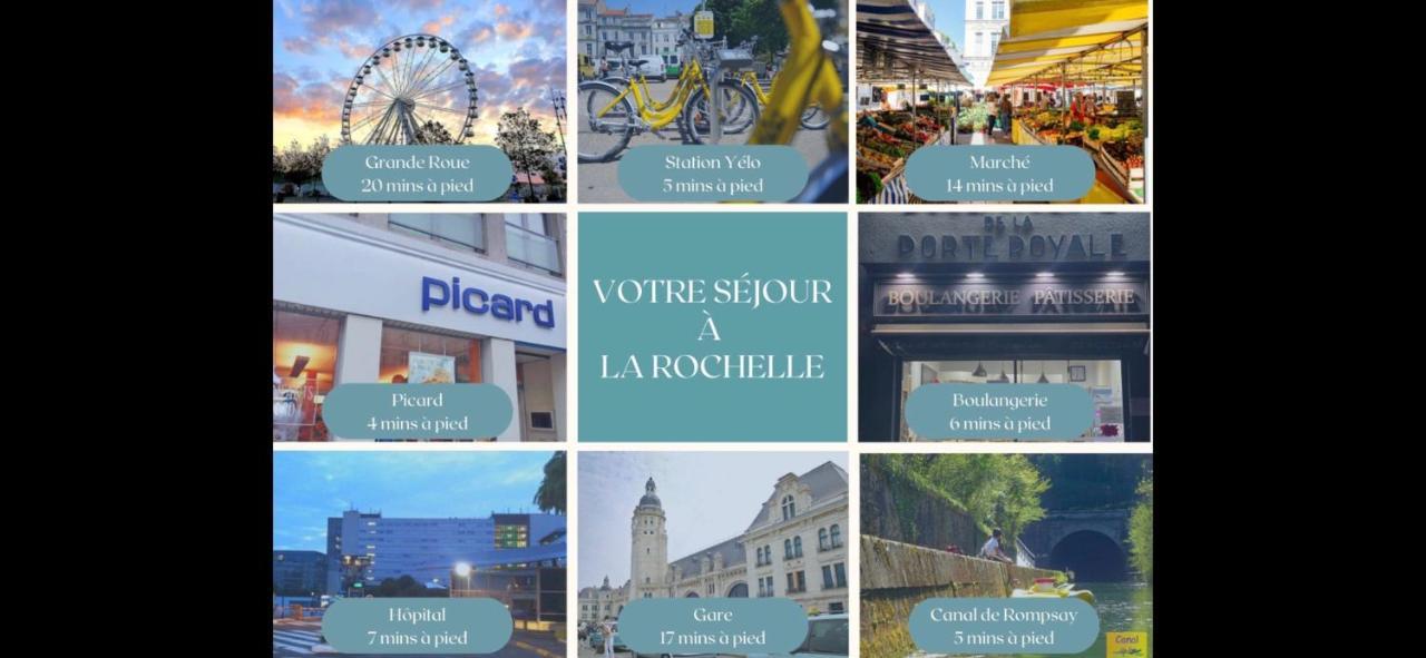 Le Coquet De Rompsay Paisible & Moderne Appartement La Rochelle  Buitenkant foto